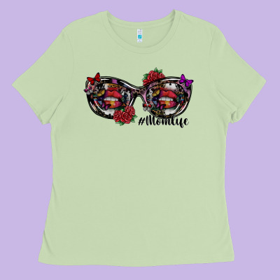 Momlife Ladies Tee Designed By Sublimationcraftshop