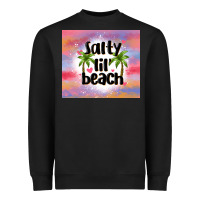 Black salty lil' beach Heavyweight Sweatshirt - MaliasSmallBusiness