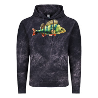 Cloud Black Perch Fish Vintage Hoodie - LillyAllenDesigns