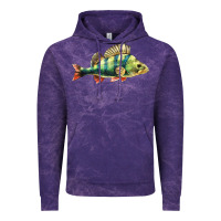 Cloud Purple Perch Fish Vintage Hoodie - LillyAllenDesigns