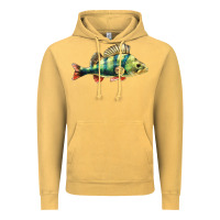 Vintage Mustard Perch Fish Vintage Hoodie - LillyAllenDesigns