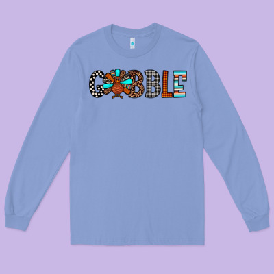 Gobble Long Sleeve Tee Designed By Jahusdesignshop