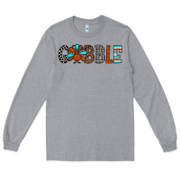Heather Grey gobble Long Sleeve Tee - JahusDesignShop