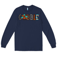 Navy gobble Long Sleeve Tee - JahusDesignShop