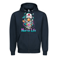 Navy nurse life  gnome Zipper Hoodie - BarkalooDesign