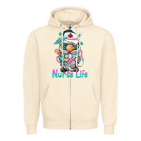 Sandshell nurse life  gnome Zipper Hoodie - BarkalooDesign