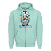 Nurse Life  Gnome Zipper Hoodie | Teevron