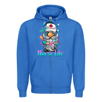 True Royal nurse life  gnome Zipper Hoodie - BarkalooDesign