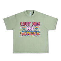 Oil Green love no gender Urban Heavy Tee - MaliasSmallBusiness