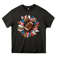 Asphalt american football sunflower Heavy Core Tee - HRA Design Shop