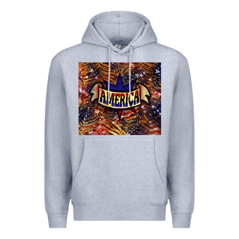 Tiger America Tumbler 4th Of July Premium Hoodie by HowdyJamesFarm | Teevron