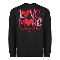 Black love more worry less Heavyweight Sweatshirt - MaliasSmallBusiness