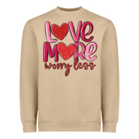 Mushroom love more worry less Heavyweight Sweatshirt - MaliasSmallBusiness