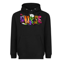 Black Nurse Halloween Heavyweight Hoodie - NancyCooperArtShop