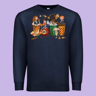 Wizards Coffee Cups Premium Sweatshirt Designed By Texasbilliewilder