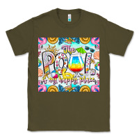 Army Green The Pool Is My Happy Place Classic Tee - CowhideDigitalArt