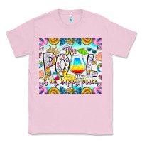 Bubblegum Pink The Pool Is My Happy Place Classic Tee - CowhideDigitalArt