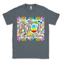 Charcoal Heather The Pool Is My Happy Place Classic Tee - CowhideDigitalArt