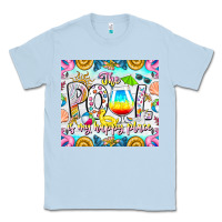 Dusty Blue The Pool Is My Happy Place Classic Tee - CowhideDigitalArt