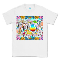 White The Pool Is My Happy Place Classic Tee - CowhideDigitalArt