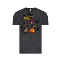Vintage Black Witch Vintage Tee - NancyCooperArtShop