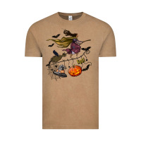 Vintage Coffee Witch Vintage Tee - NancyCooperArtShop