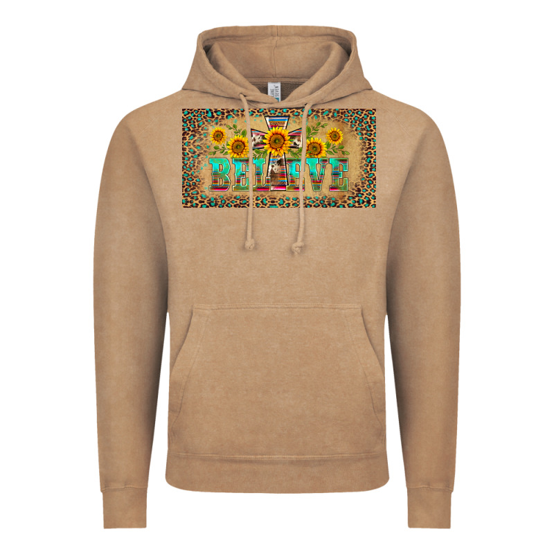 Western Believe Leopard Aztek License Plate Template Vintage Hoodie by BarkalooDesign | Teevron