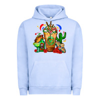 Pigment Grape Ice Mexican Cold Drink With Cactus Sombrero And Tequil Urban Hoodie - FaDigitalArtStudio