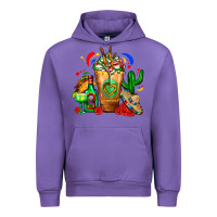 Tulip Mexican Cold Drink With Cactus Sombrero And Tequil Urban Hoodie - FaDigitalArtStudio