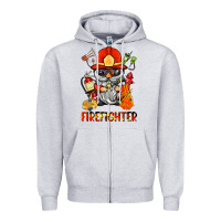 Firefighter Gnome Zipper Hoodie | Teevron