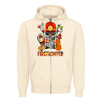 Sandshell firefighter gnome Zipper Hoodie - BarkalooDesign