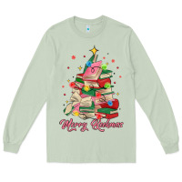 Matcha merry bookmas christmas book tree Long Sleeve Tee - MaliasSmallBusiness