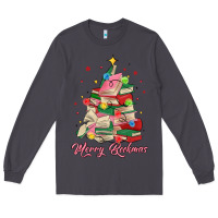 Smoke merry bookmas christmas book tree Long Sleeve Tee - MaliasSmallBusiness