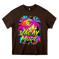 Chocolate Brown vacay mode Heavy Core Tee - BarkalooDesign