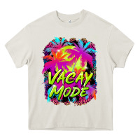Cream vacay mode Heavy Core Tee - BarkalooDesign