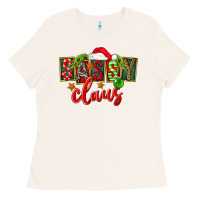 Bone christmas sassy claus Ladies Tee - FaDigitalArtStudio