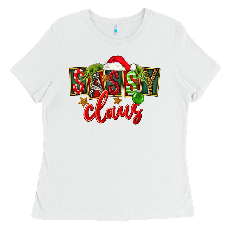 Christmas Sassy Claus Ladies Tee by FaDigitalArtStudio | Teevron