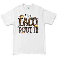 White let's taco bout it Premium Tee - CowhideDigitalArt