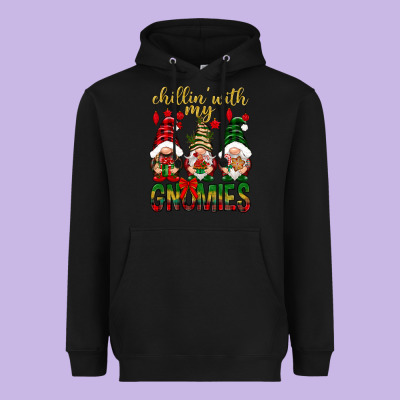 Chillin' With My Gnomes Heavyweight Hoodie Designed By Nancycooperartshop