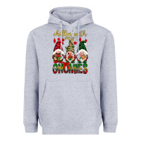 Heather Grey Chillin' with my gnomes Heavyweight Hoodie - NancyCooperArtShop