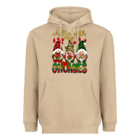 Mushroom Chillin' with my gnomes Heavyweight Hoodie - NancyCooperArtShop