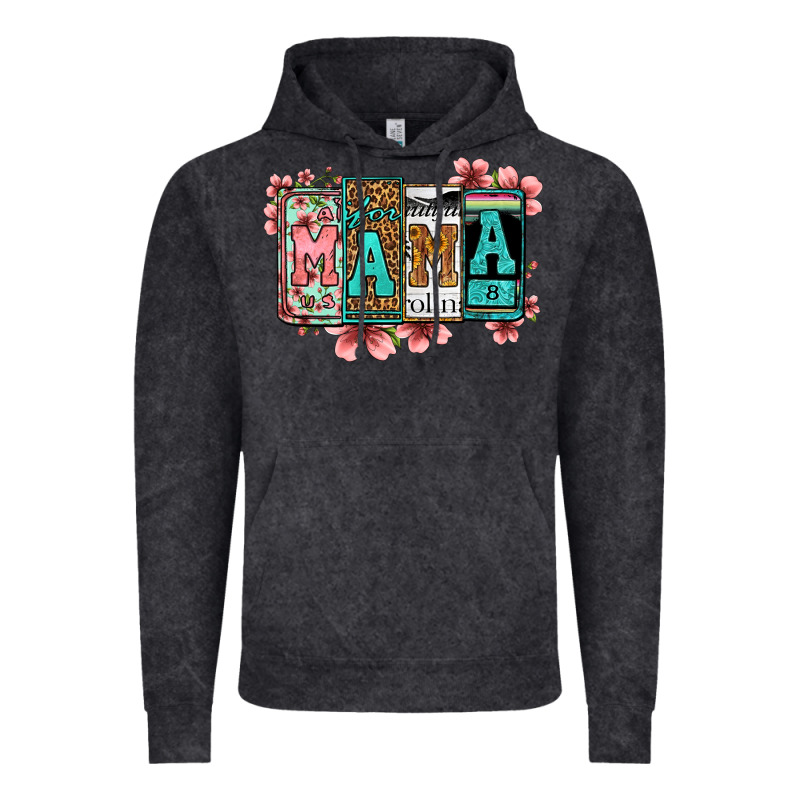 License Letters Floral Mama Vintage Hoodie by Jasminsmagicworld | Teevron