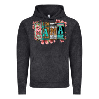Vintage Black license letters floral mama Vintage Hoodie - Jasminsmagicworld