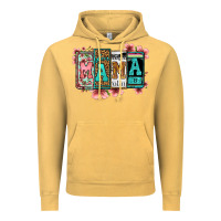 Vintage Mustard license letters floral mama Vintage Hoodie - Jasminsmagicworld