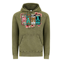 Vintage Olive license letters floral mama Vintage Hoodie - Jasminsmagicworld