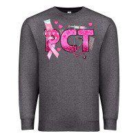 Charcoal Heather breast cancer pct patient care technician Premium Sweatshirt - texasbilliewilder