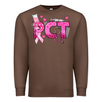 Chestnut breast cancer pct patient care technician Premium Sweatshirt - texasbilliewilder