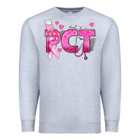 Heather Grey breast cancer pct patient care technician Premium Sweatshirt - texasbilliewilder