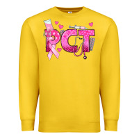 Lemon breast cancer pct patient care technician Premium Sweatshirt - texasbilliewilder