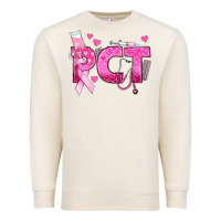 Sandshell breast cancer pct patient care technician Premium Sweatshirt - texasbilliewilder